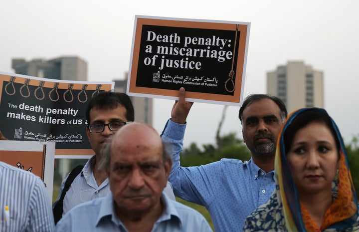 Pakistan has one of the world's highest death penalty rates.