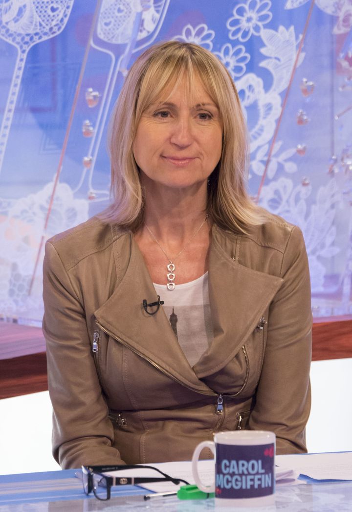 Carol McGiffin was a 'Loose Women' panelist until 2013.