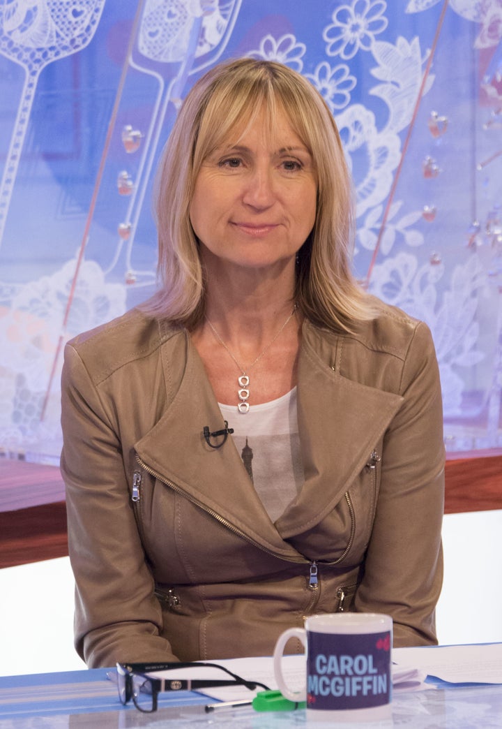 Carol McGiffin was a 'Loose Women' panelist until 2013.