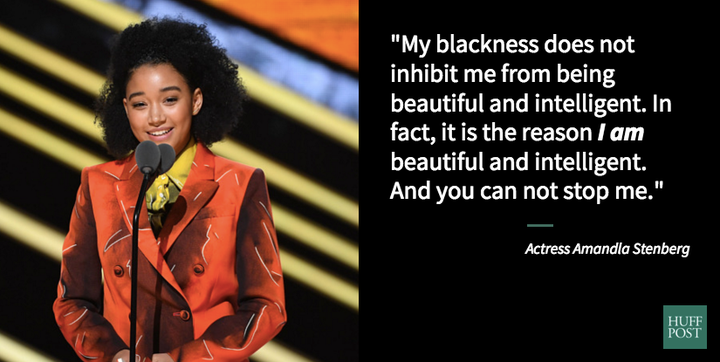 Amandla Stenberg delivers a superb speech onstage at Black Girls Rock! 