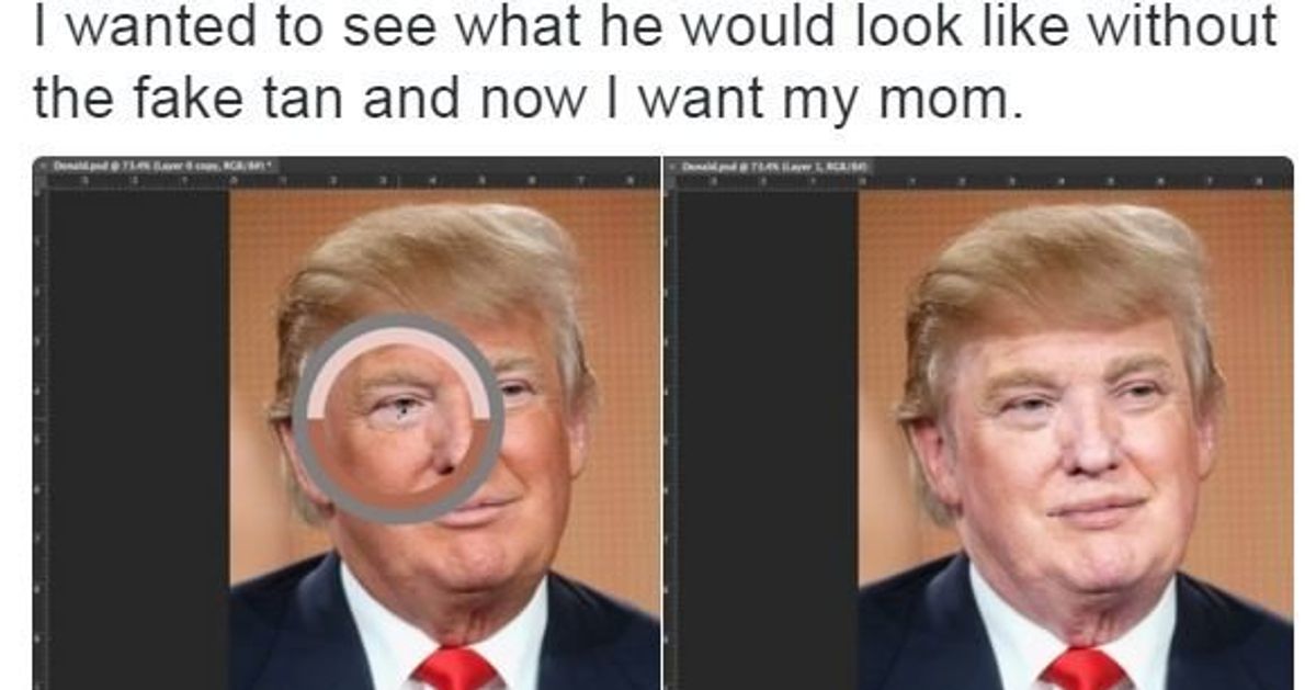 Donald Trump Without The Fake Tan Is Even More Terrifying