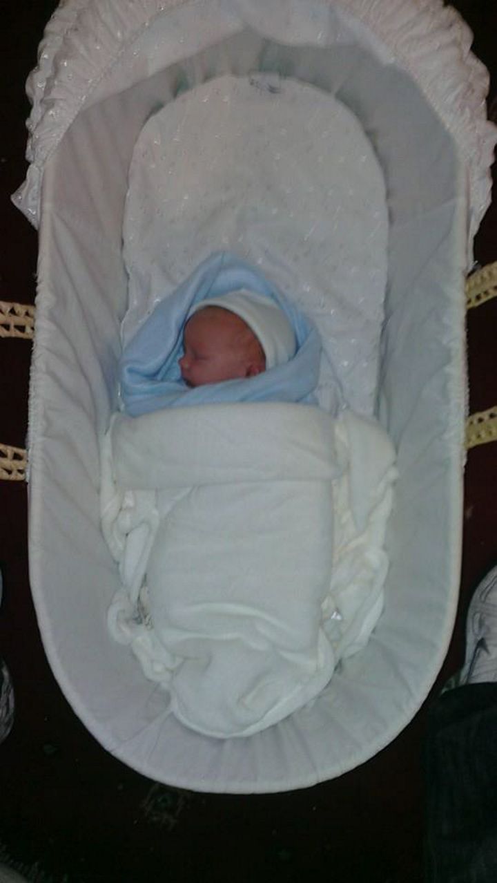 Baby Freddie Neil who died when he was just a month old 