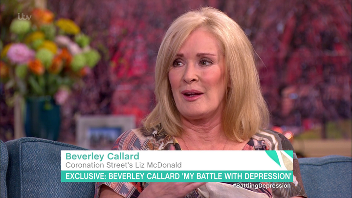 <strong>Beverley Callard opened up about her depression on 'This Morning'</strong>