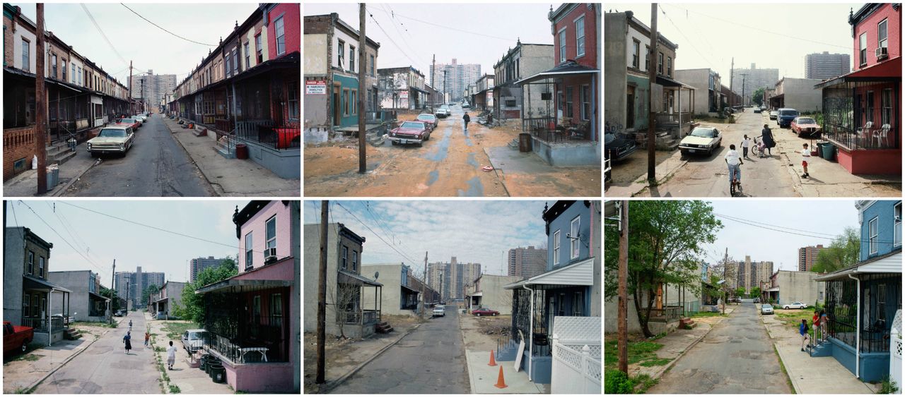 Views Along Fern St., Camden, New Jersey, shown in 1979, 1988, 1997, 2004, 2009 and 2014.