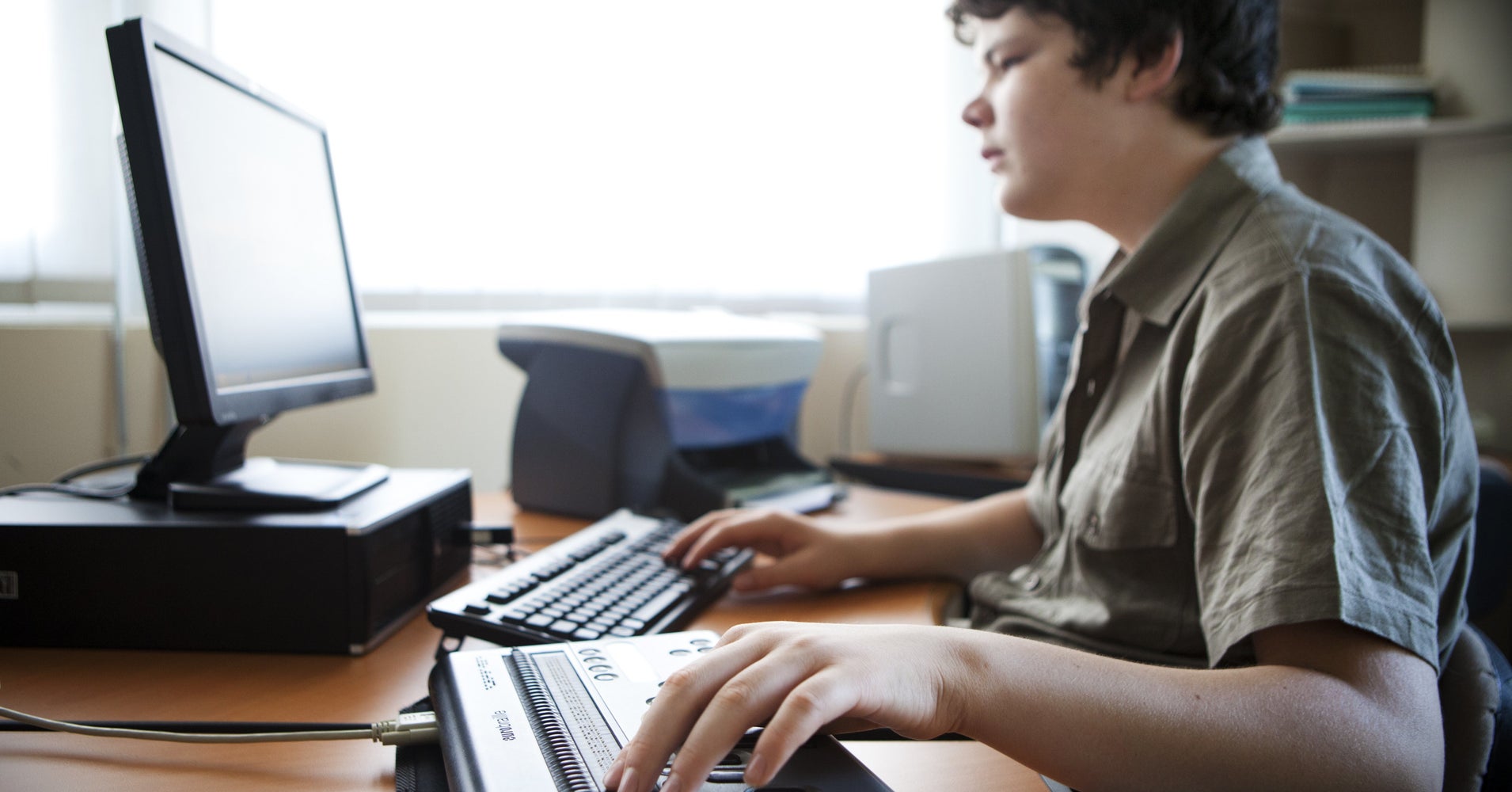 a lot more needs to be done to help blind people use the help for the blind