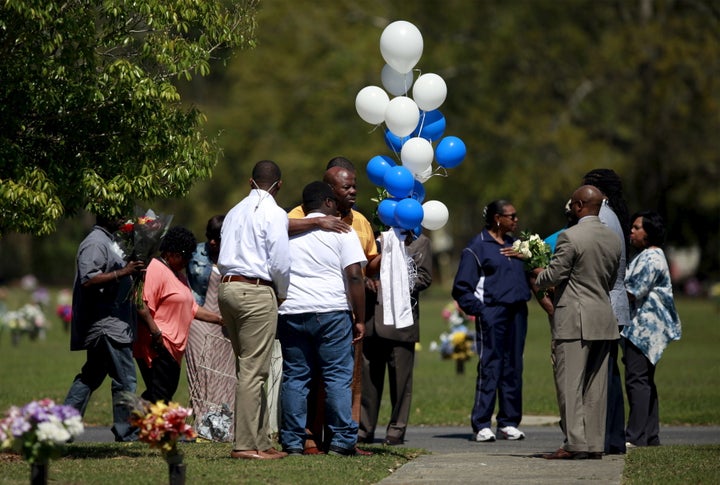 Relatives and friends gathered to remember Walter Scott. 