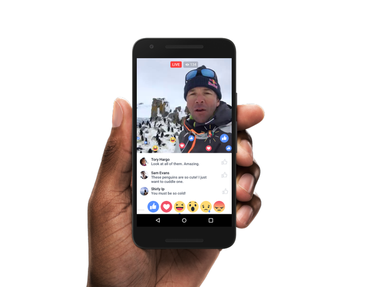 You can now "go live" to hang out with people digitally in real time.