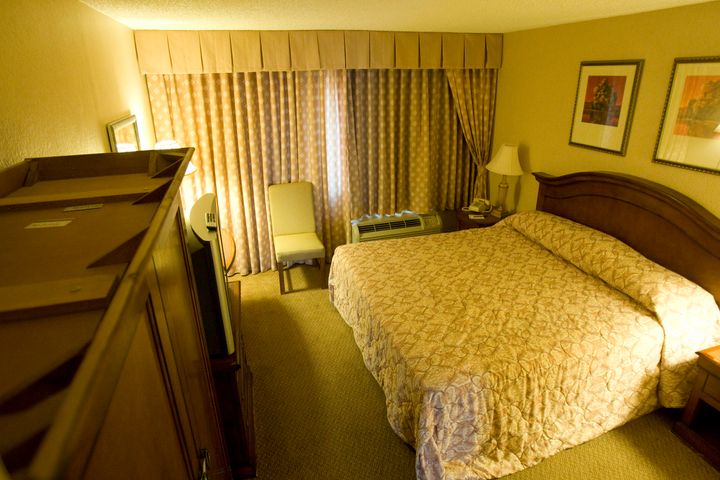 Room 1203 of the Palace Station Hotel-Casino in Las Vegas, Nevada, where Simpson was charged with allegedly leading an armed robbery.
