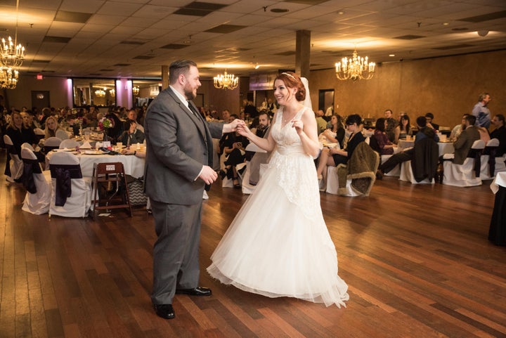 She said her husband Lance Cain loved the dress. 