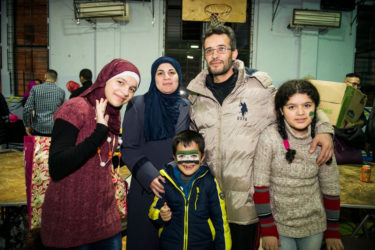 The Darbis -- Nabiha, Amira, Mohamed, Hajar and Shaker, going clockwise -- are among the almost 3,000 Syrian refugees who have been resettled in the United States since October 2014.