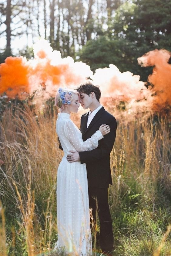 19 Reasons Smoke Bombs Are The Hottest Wedding Photo Trend HuffPost