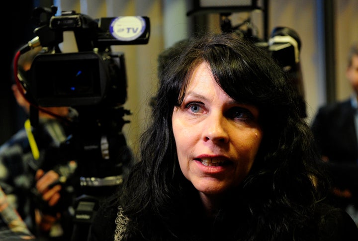 Birgitta Jonsdottir of the Pirate Party speaks in Reykjavik, Iceland, on April 6, 2016.