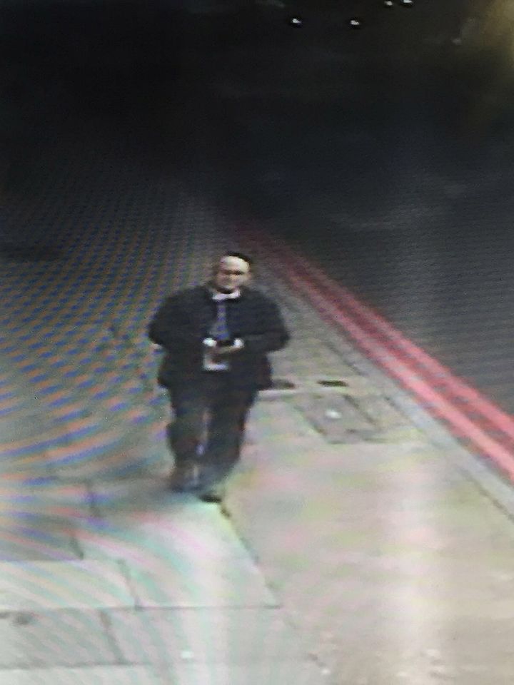 A CCTV still issued by the Metropolitan Police of PC Semple