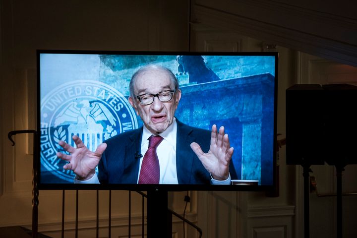 Alan Greenspan, who chaired the Fed from 1987 to 2006, argued against using public spending to boost the economy on April 7, 2016.