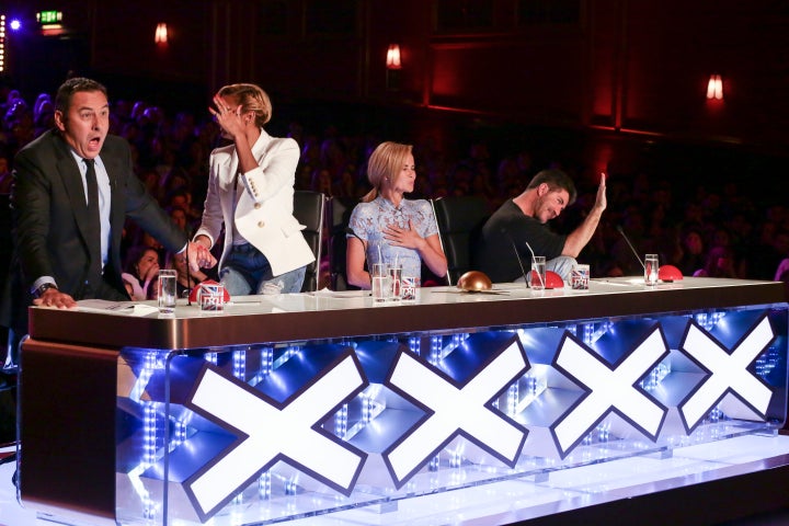 <strong>Sword swallower Alexandr Magala left the judges feeling very tense</strong>