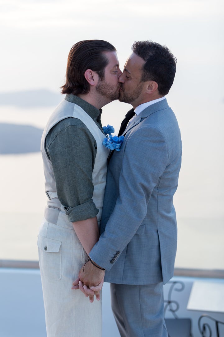 The couple on their wedding day.