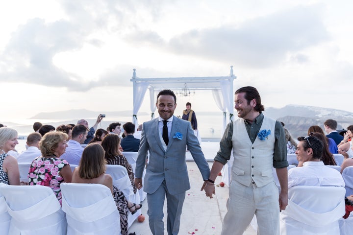 The couple on their wedding day.