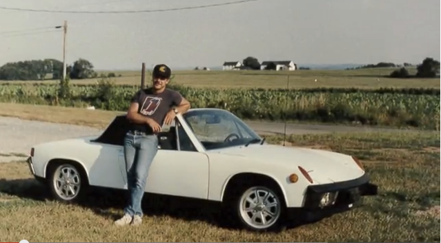 Dave and his beloved 1973 Porsche.