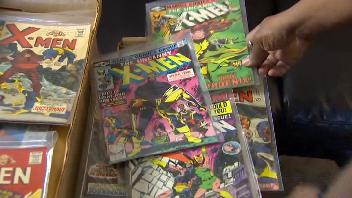 Sander's colossal comic collection.