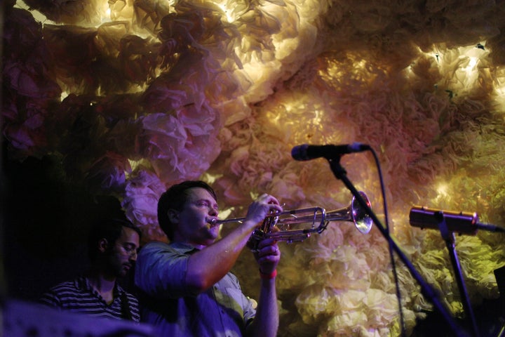 Bright Moments performs onstage during the 2011 Northside Music Festival at The Glasslands Gallery on June 18, 2011, in the Brooklyn borough of New York City. Glasslands has since shut down, likely due to the expansion of Vice Media's headquarters.