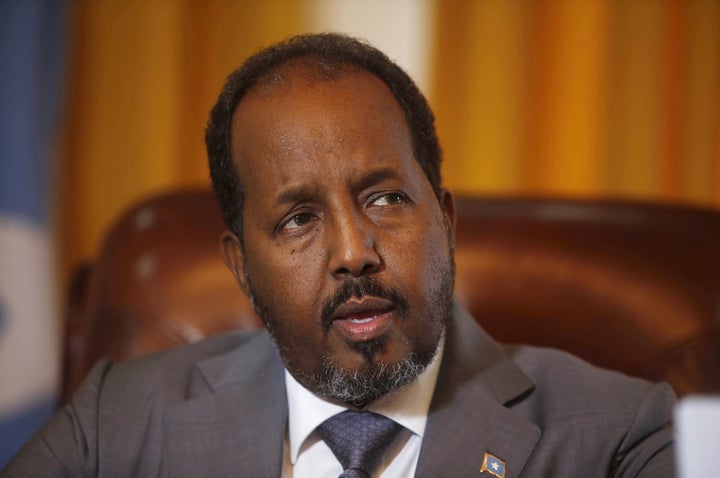 Somali President Hassan Sheik Mohamud in 2015. He was installed in 2012 to oversee a transition to democracy meant 