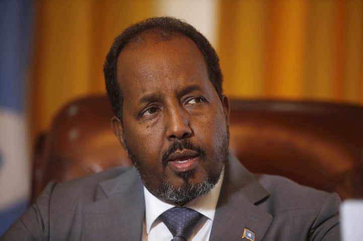 Somali President Hassan Sheik Mohamud in 2015. He was installed in 2012 to oversee a transition to democracy meant to conclude by 2016.