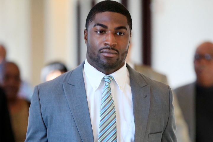 Cory Batey, pictured, was on Friday found guilty of raping an unconscious female student.