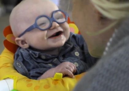 Watch This Baby's Ridiculously Cute Reaction To Seeing His Mom Clearly ...