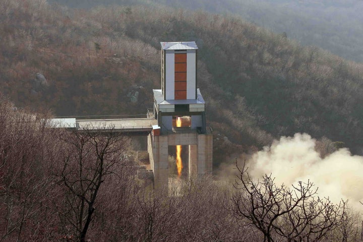North Korea released undated photos supposedly of the new missile engine, and claimed it would help the country threaten the