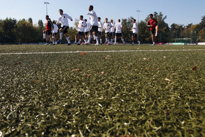 Artificial fields each contain anywhere between 20,000 to 30,000 ground-up tires.