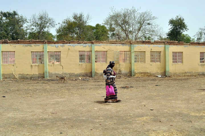 Around 50 girls from the Chibok school, pictured above in 2015, were able to escape in the aftermath of the mass abduction. They recounted in harrowing detail what happened.