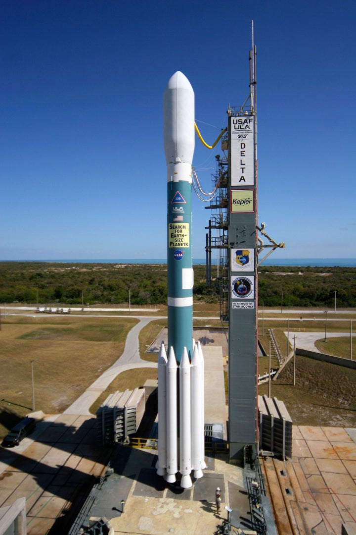 The Kepler telescope launched into space in 2009 from Florida's Cape Canaveral Air Force Station. It's designed to search the Milky Way for Earth-size planets orbiting in the habitable zone of stars like the sun.