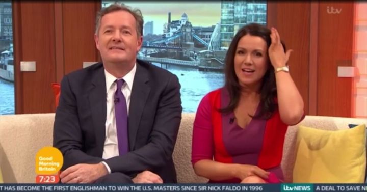 Piers Morgan and Susanna Reid were joined by some unexpected guests on 'Good Morning Britain'