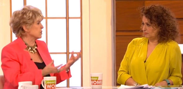 Gloria Hunniford and Nadia Sawalha discuss the dispute over Lynda Bellingham's will on 'Loose Women'