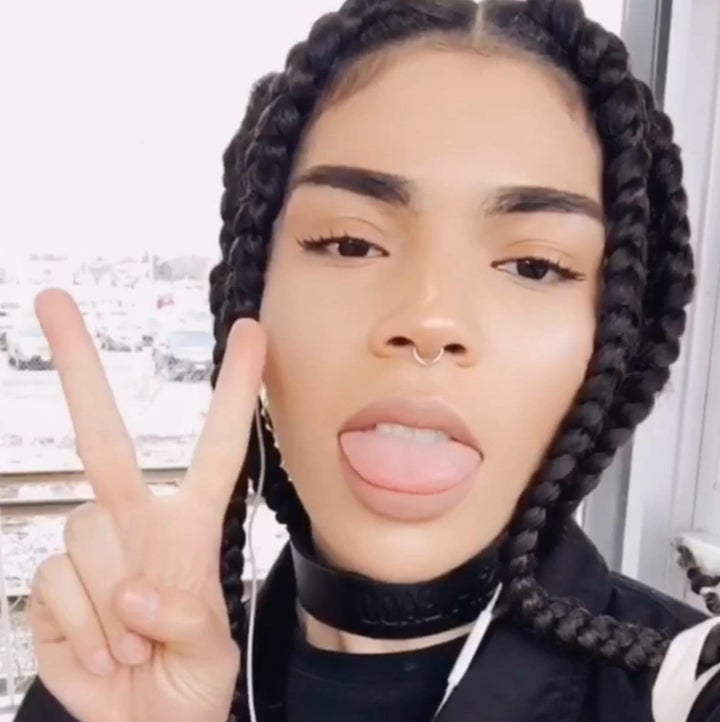 <strong>Ballah in her Facebook profile picture</strong>