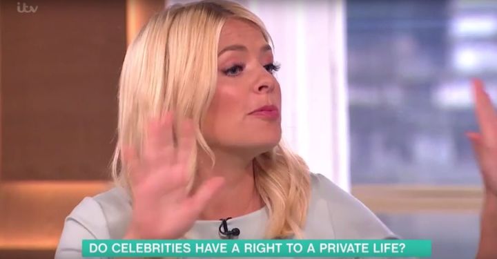<strong>Holly Willoughby expertly shut down a journalist on 'This Morning'</strong>