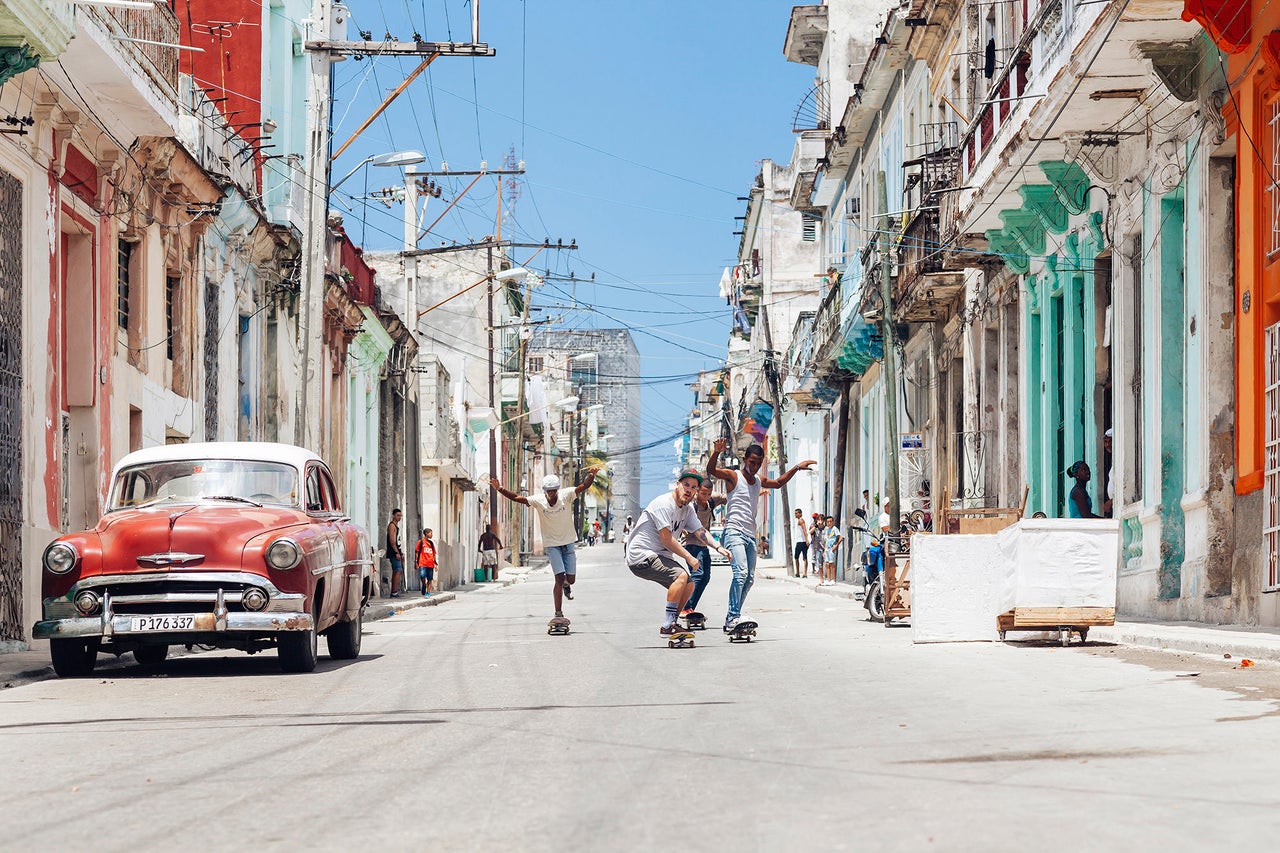 Skating down the streets of Centro Habana. (All Photos are Copyright of Emmy Park.)