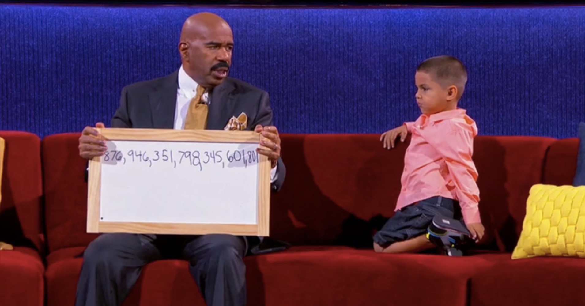 This Adorable 5YearOld Genius Schools Steve Harvey In Math HuffPost