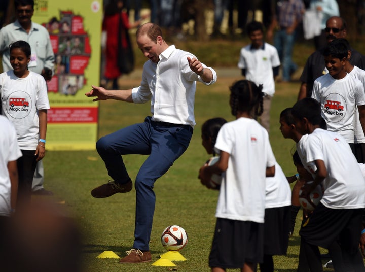 Prince William with the tekkers. 