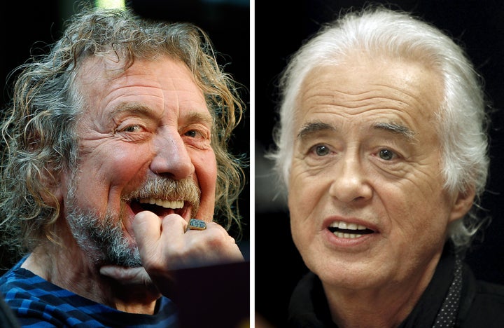 Robert Plant, left, and Jimmy Page of Led Zeppelin are accused of stealing the opening chords to "Stairway to Heaven."