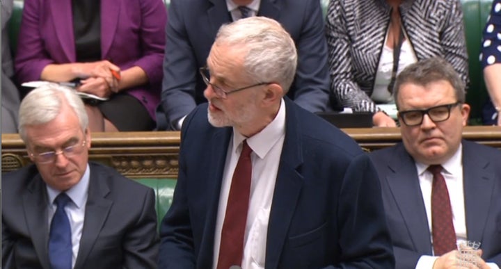 Jeremy Corbyn in the Commons