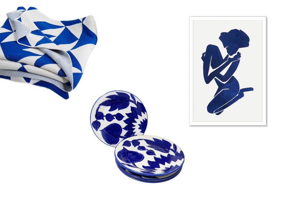 Blue and White: