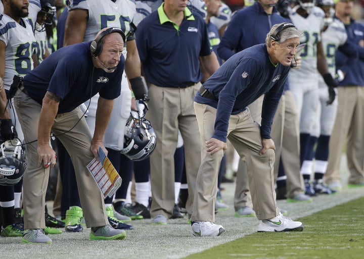 Pete Carroll, right, praised Cable's talent.