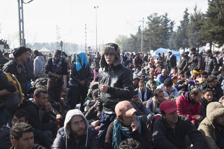 More than 11,000 migrants and refugees live in a makeshift tent camp in Idomeni, near the Greek-Macedonian border, and refuse to leave despite poor conditions.