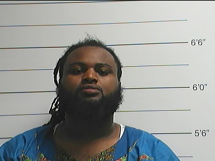 Cardell Hayes is seen in a booking photo released by the New Orleans Police Department, in New Orleans, Louisiana April 10, 2016.