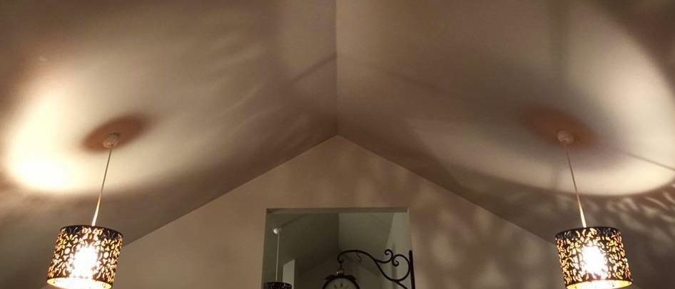 ceiling lights look like breasts