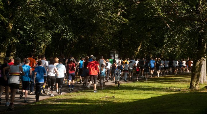 Thousands of people take part in parkruns all over the country