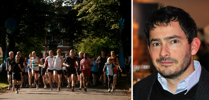 Giles Coren is most certainly not a fan of running in groups