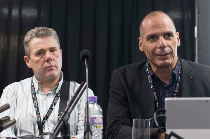 Former Greek Finance Minister Yanis Varoufakis at the TUC