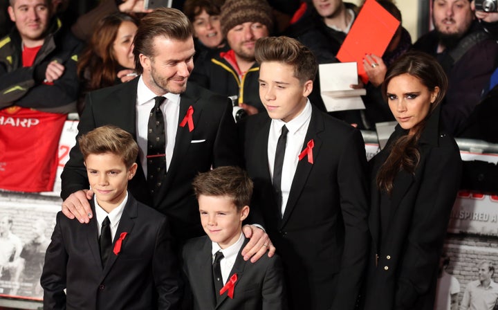 <strong>The Beckham clan.</strong>